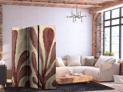 Paravent - Waving Leaves - Irregular Plant Shapes in the Style of Matisse Artgeist