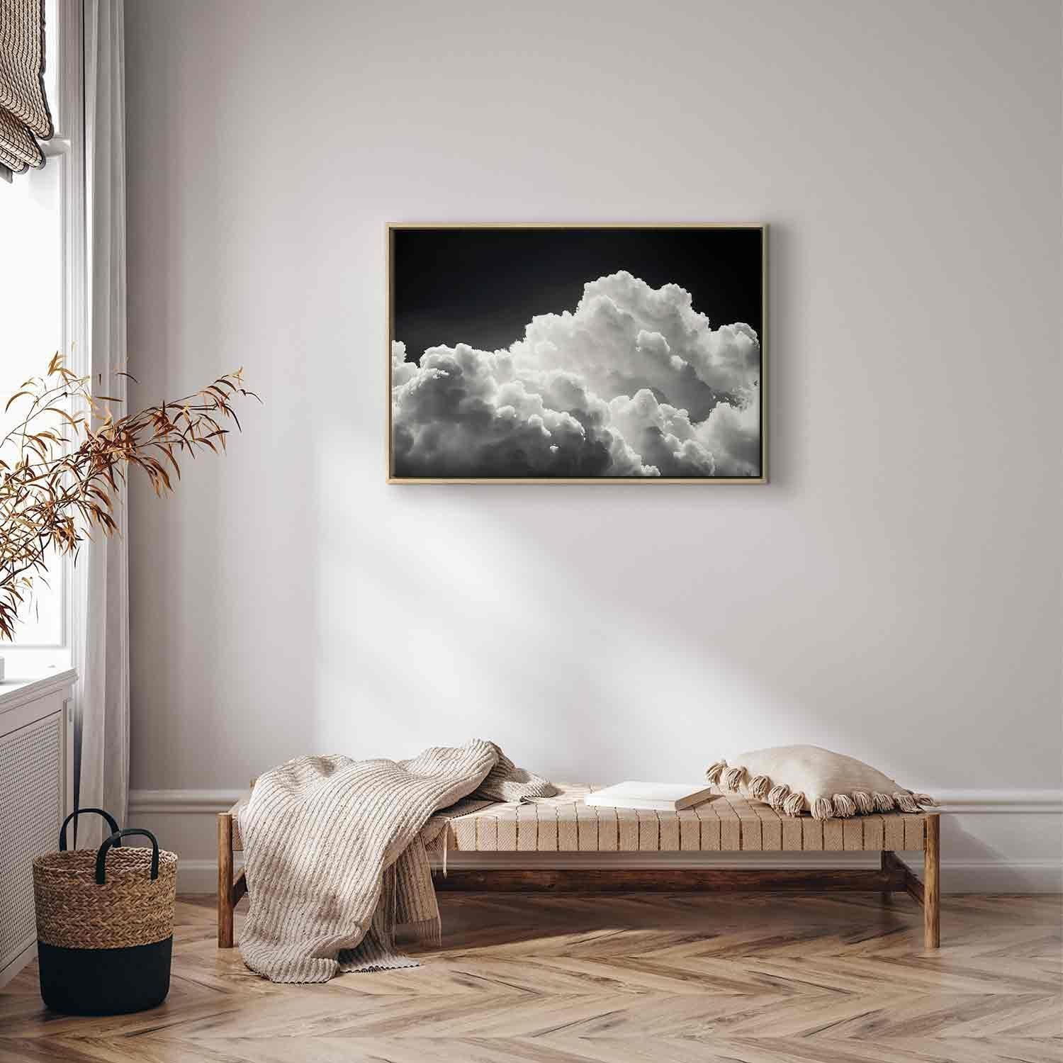 Leinwandbild - Discover the Endless Play of Sunlight – Clouds and Shadows in the Sky Artgeist