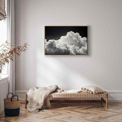 Leinwandbild - Discover the Endless Play of Sunlight – Clouds and Shadows in the Sky Artgeist