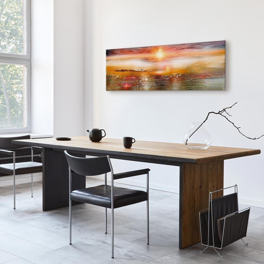 Leinwandbild - Orange Sea
