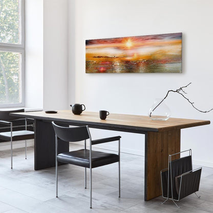 Leinwandbild - Orange Sea