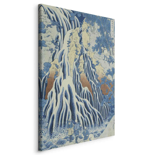 Leinwandbild - Kirifuri Fall on Kurokami Mount from the series 'Shokoku Taki Meguri' (A Journey to the Waterfalls of All the Provinces) (Hokusai Katsushika) Artgeist