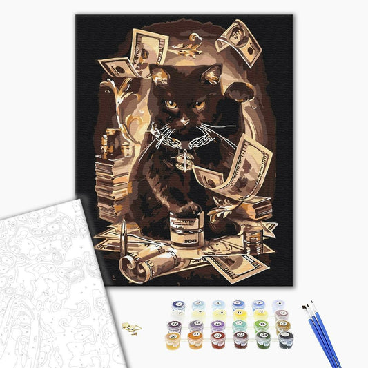 Malen nach Zahlen - Fortune-bringing cat