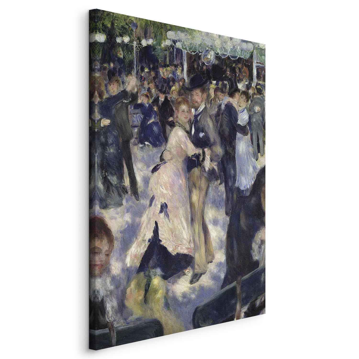 Leinwandbild - Le Moulin de la Galette detail of the dancers (Pierre-Auguste Renoir) Artgeist
