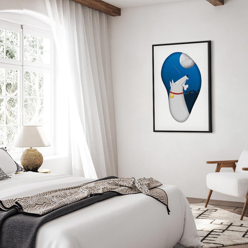 Leinwandbild - Dog Dreams (1 Part) Vertical