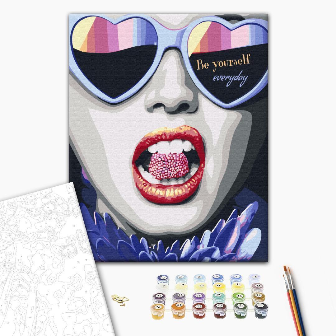 Malen nach Zahlen - Be Yourself Everyday