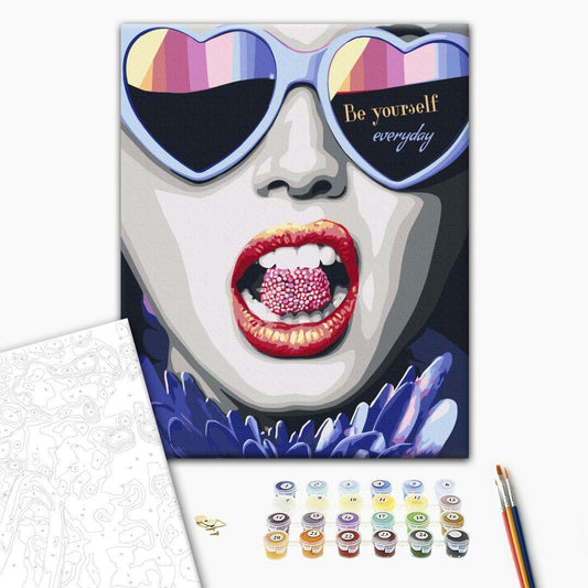 Malen nach Zahlen - Be Yourself Everyday