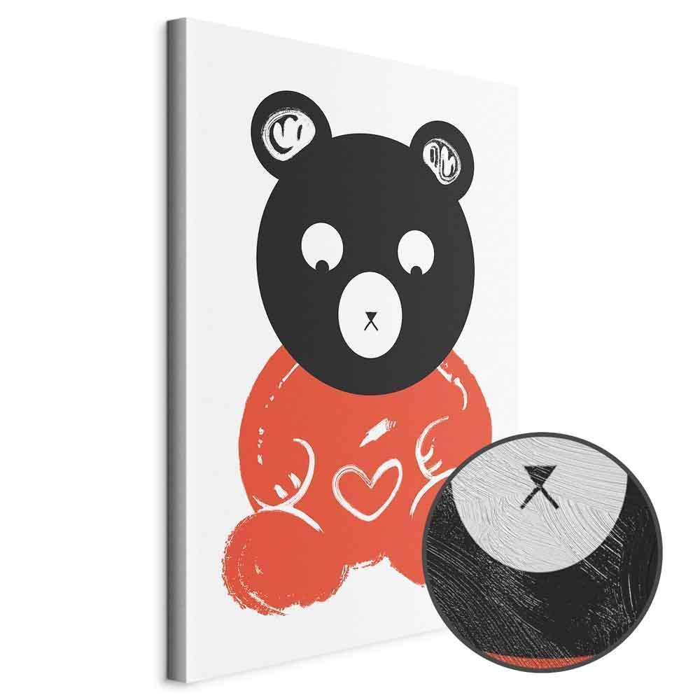 Leinwandbild - Thoughtful Bear (1 Part) Vertical