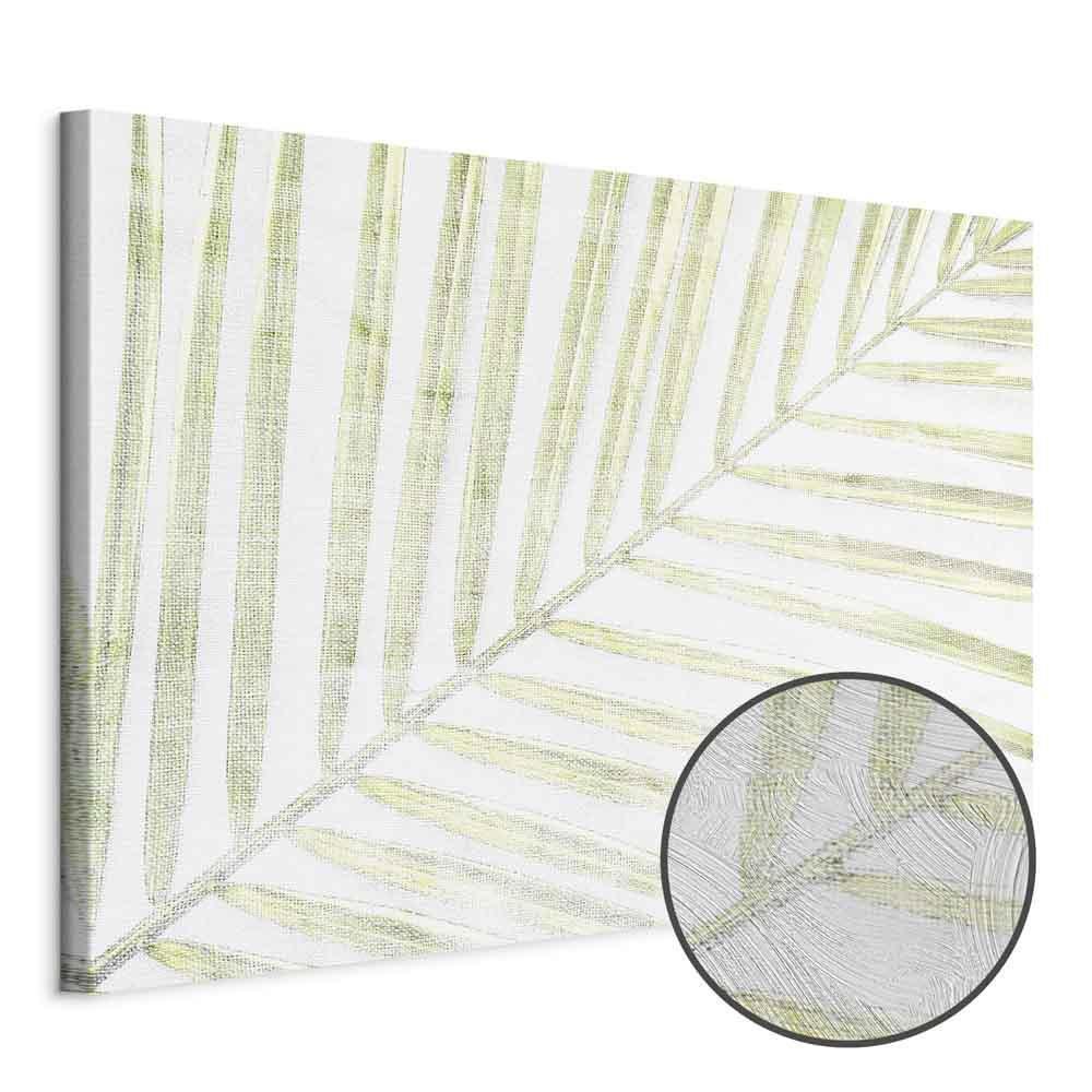 Leinwandbild - Palm Leaf (1 Part) Wide