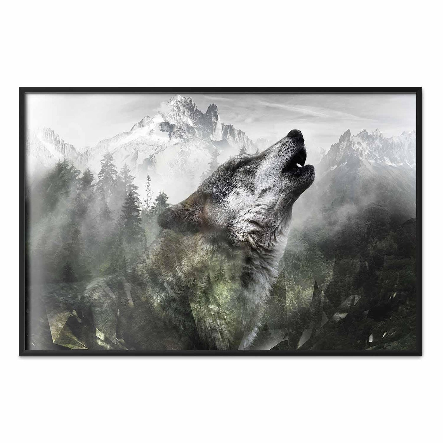 Poster - Howling Wolf
