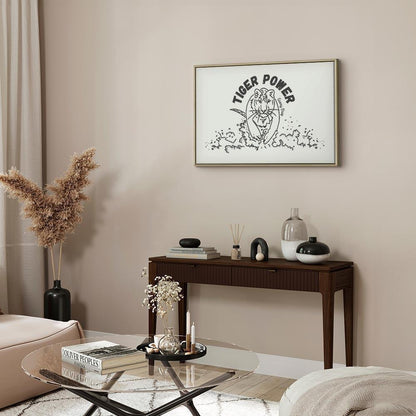 Leinwandbild - Tiger Power (1 Part) Wide