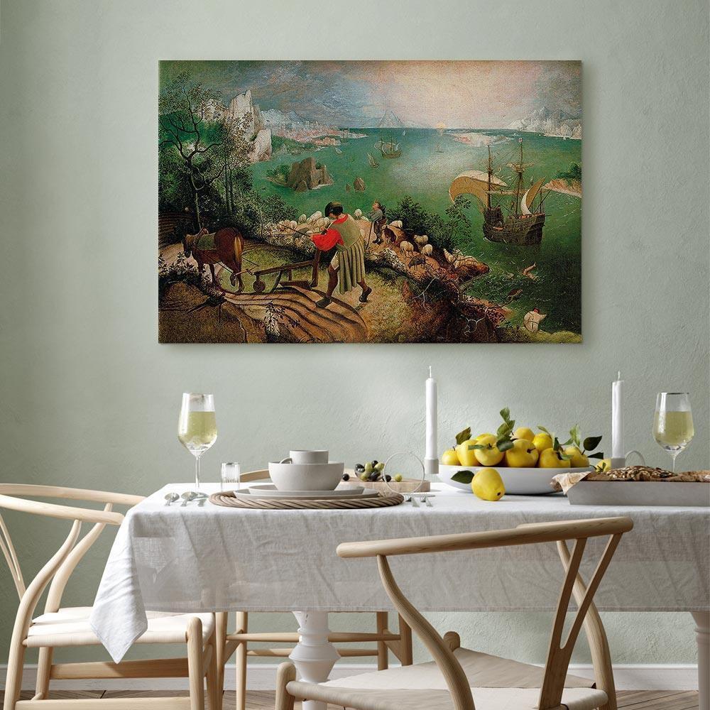 Leinwandbild - Pieter Bruegel the Elder – Landscape with the Fall of Icarus