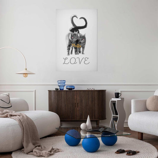 Poster - Katzen Paar - Liebe auf immer Artgeist