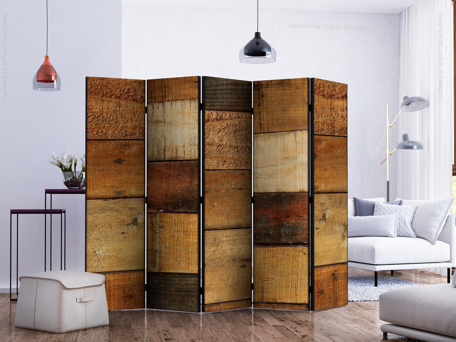 Paravent - Wooden Textures II Artgeist