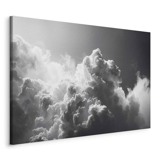 Leinwandbild - Extraordinary Phenomenon: The Sun Illuminating Dark Clouds Artgeist