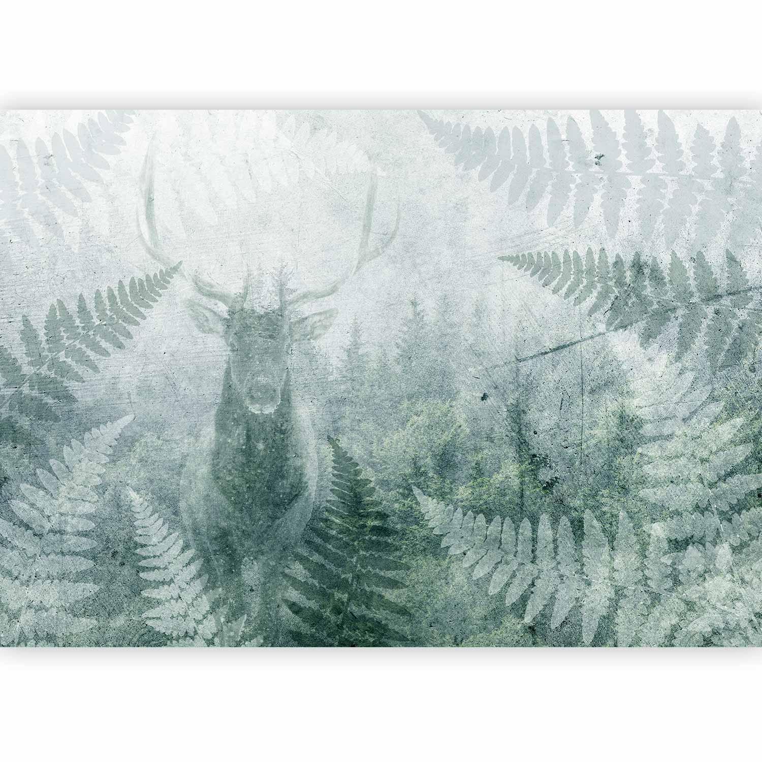 Fototapete - Deer in Ferns - Third Variant Artgeist