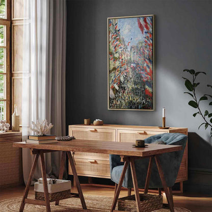 Leinwandbild - Claude Monet – The Rue Montorgueil in Paris, Celebration of June 30, 1882