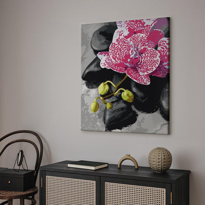 Malen nach Zahlen - Pink Orchid
