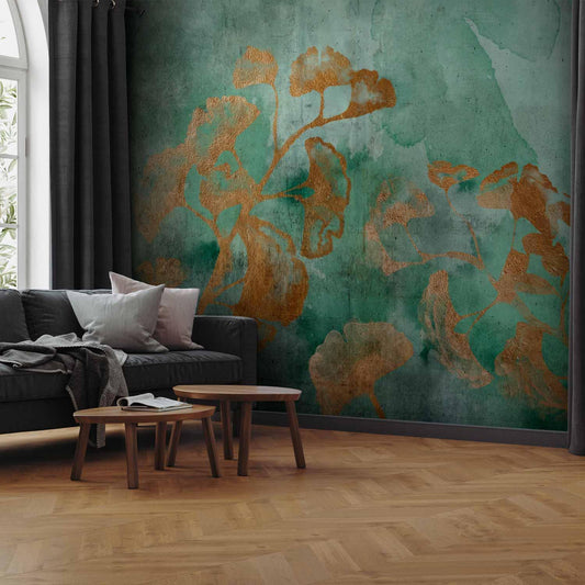 Fototapete - Copper Ginkgo Artgeist