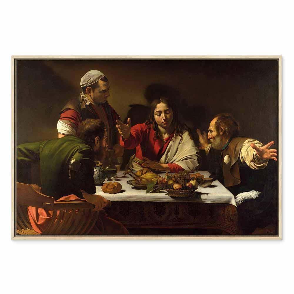 Leinwandbild - Caravaggio – Supper at Emmaus