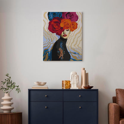 Malen nach Zahlen - Tiger on Shoulder