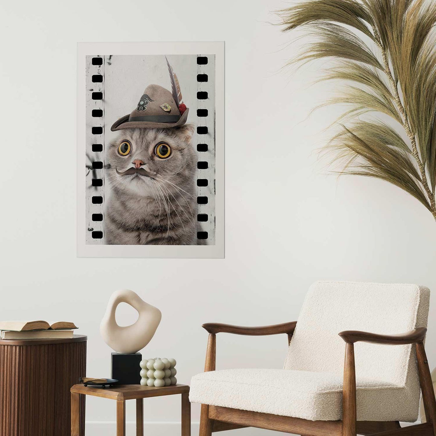 Poster - Cat in a Hat Artgeist