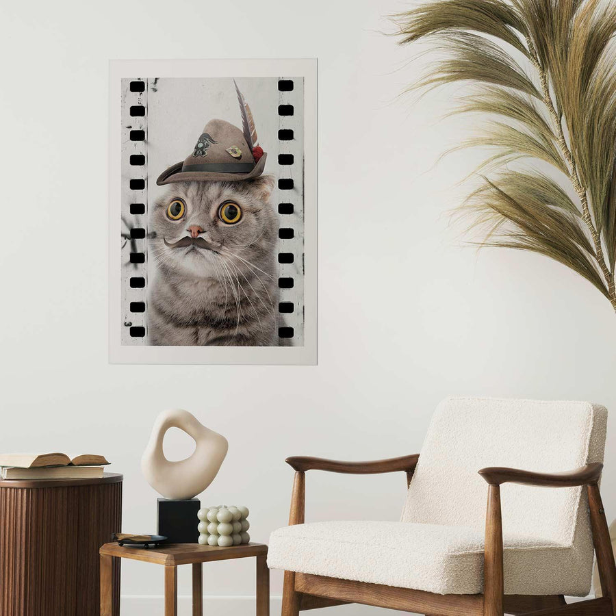 Poster - Cat in a Hat Artgeist