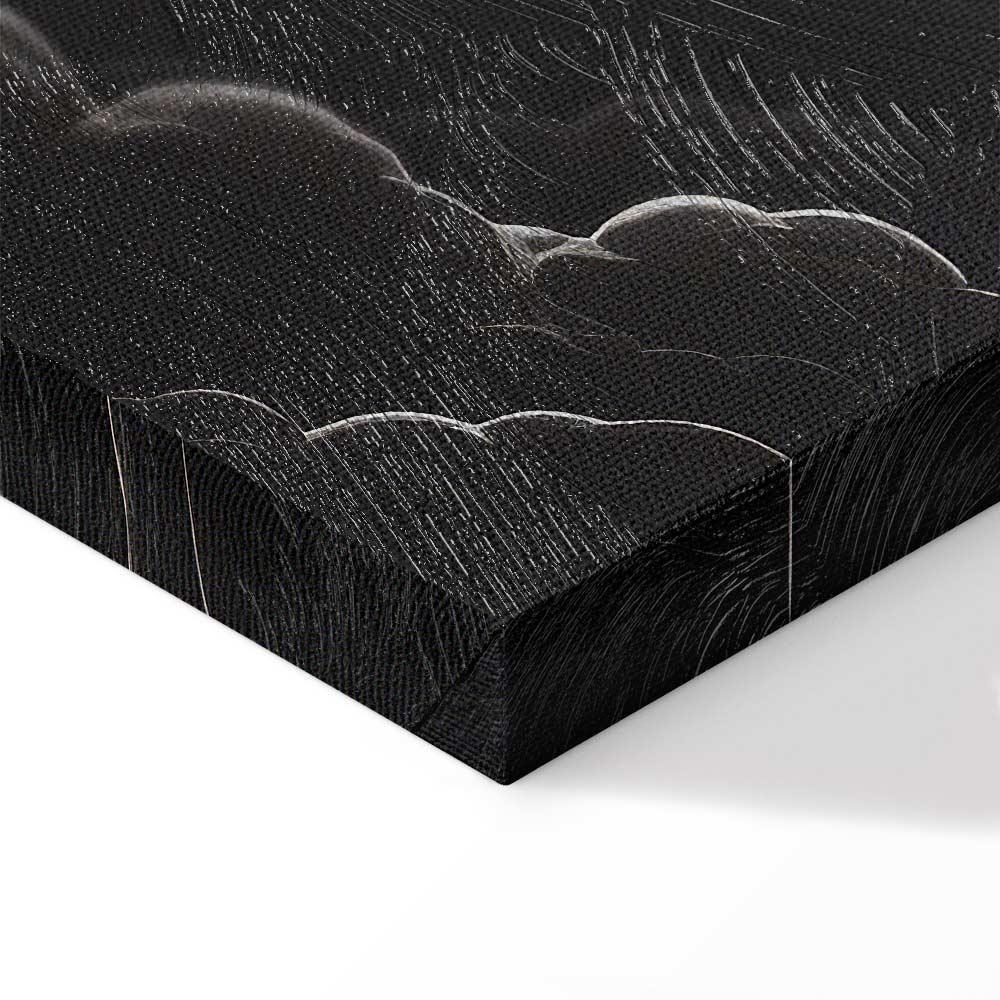 Leinwandbild - Moon and Stars Singing Among the Great Clouds