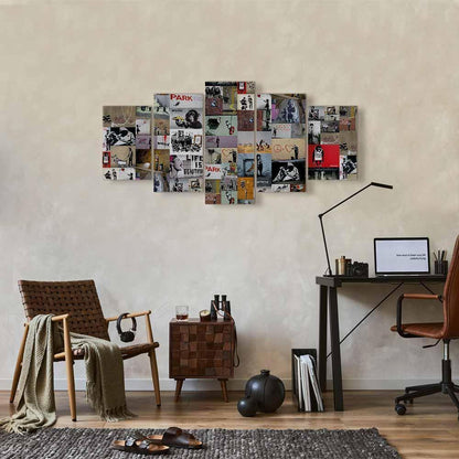 Leinwandbild - Art of Collage: Banksy IV