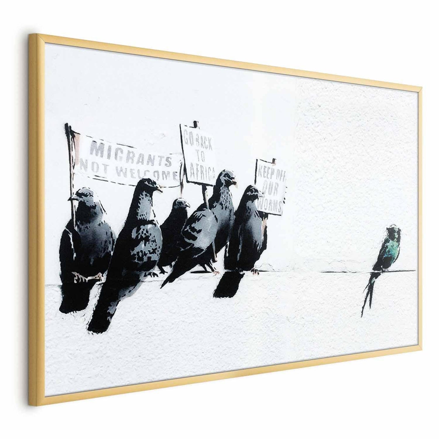 Poster - Xenophobic Pigeons Artgeist