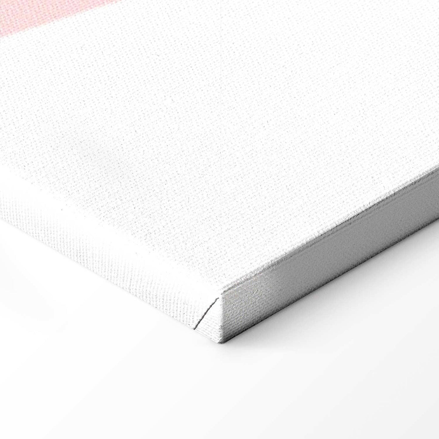 Leinwandbild Frau mit Monstera Blättern – Moderne Line Art