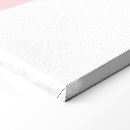 Leinwandbild Frau mit Monstera Blättern – Moderne Line Art