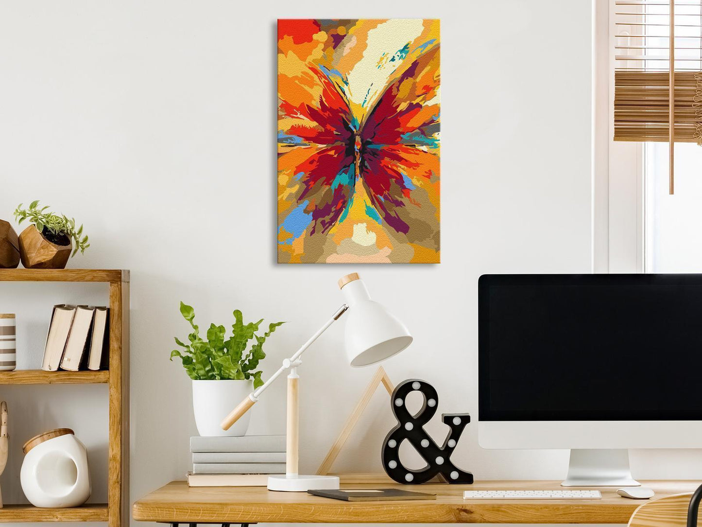 Malen nach Zahlen - Multicolored Butterfly
