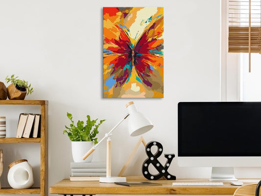 Malen nach Zahlen - Multicolored Butterfly