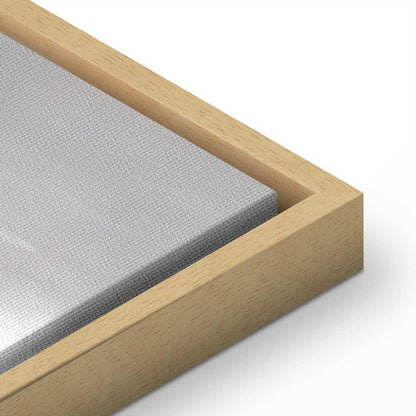 Leinwandbild - Reflection of Colors (1-part) - Sunset in Painted Abstract Background