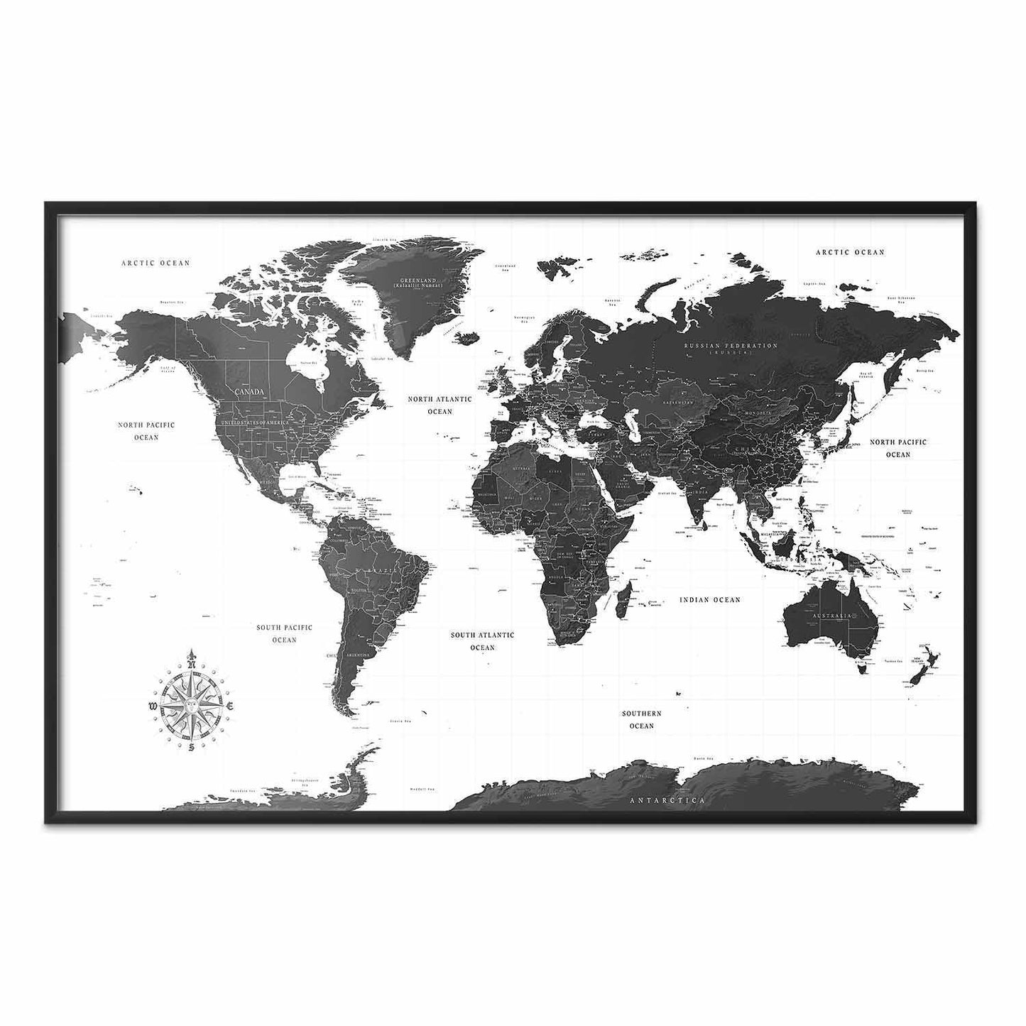 Poster - Monochromatic Map