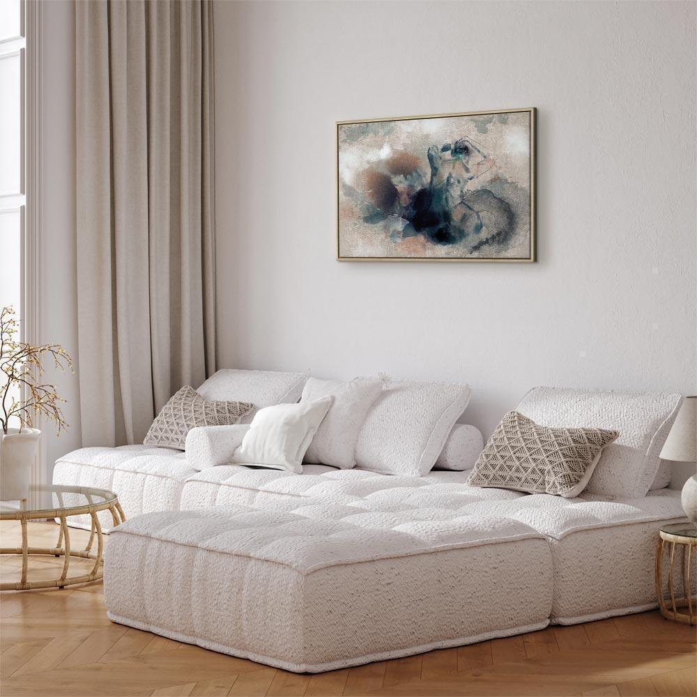 Leinwandbild - Thoughtful in Blue