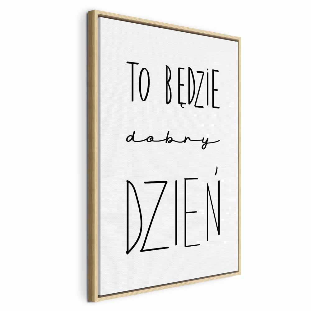 Leinwandbild - Art of Words (1-part) - Inspirational Black Text on White