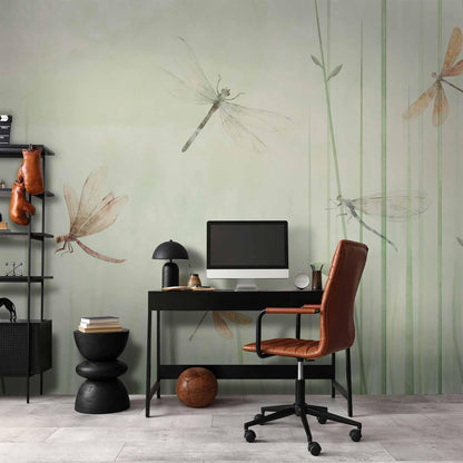 Fototapete - Dragonflies in the Meadow