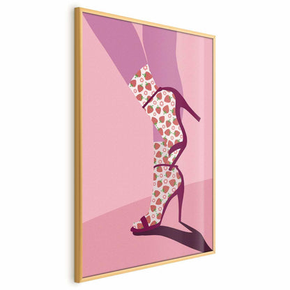 Poster Erdbeersocken – Verspielt, frech & modern