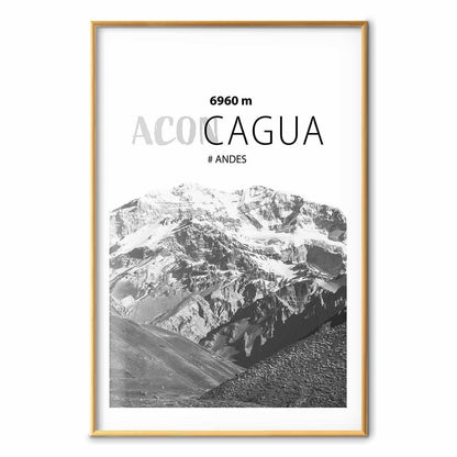 Poster - The majestic peak of Aconcagua mountain crown mountain landscape