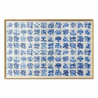 Poster - Azulejos Tiles - traditional Portuguese ceramic tiles