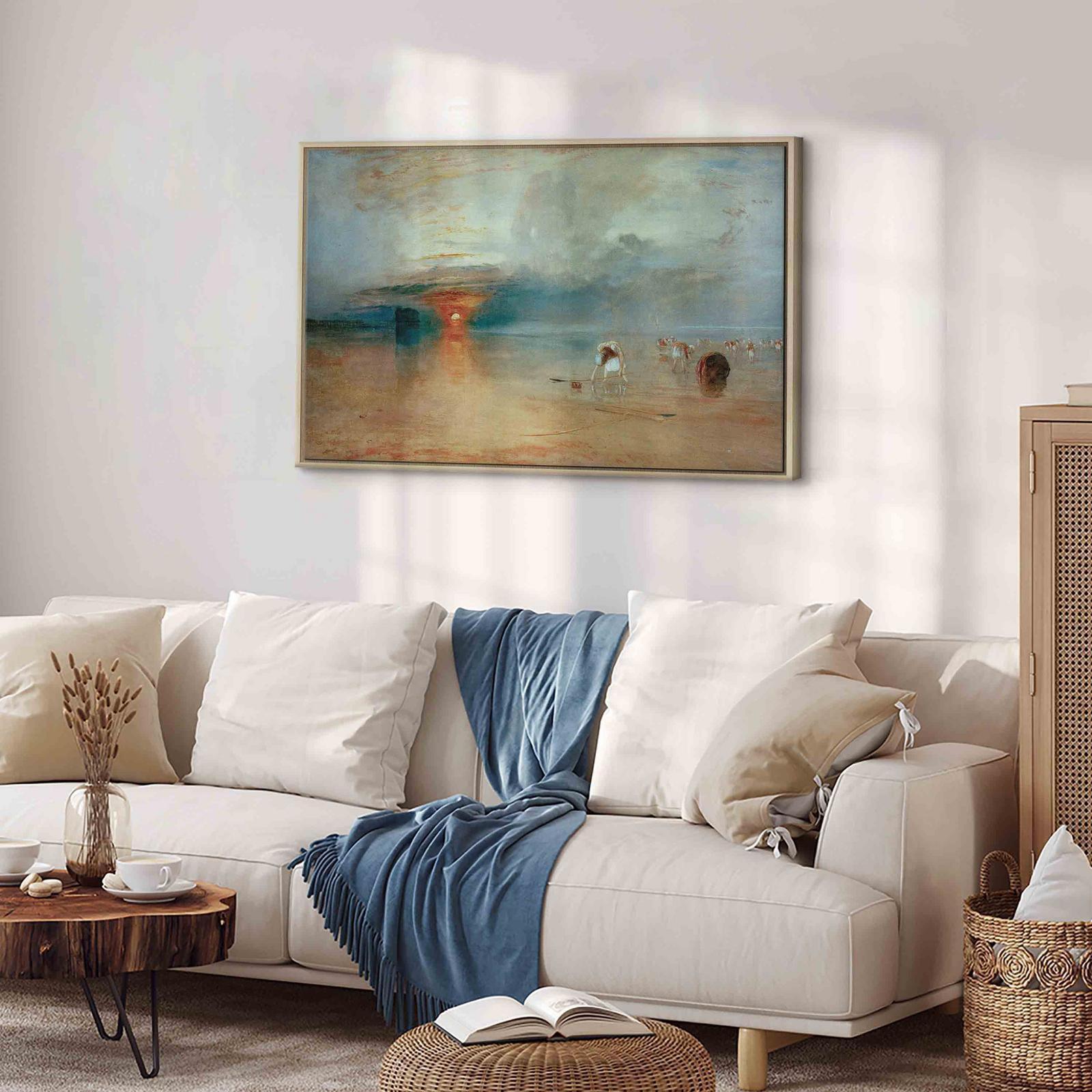 Leinwandbild - Calais Beach, Low Tide Artgeist