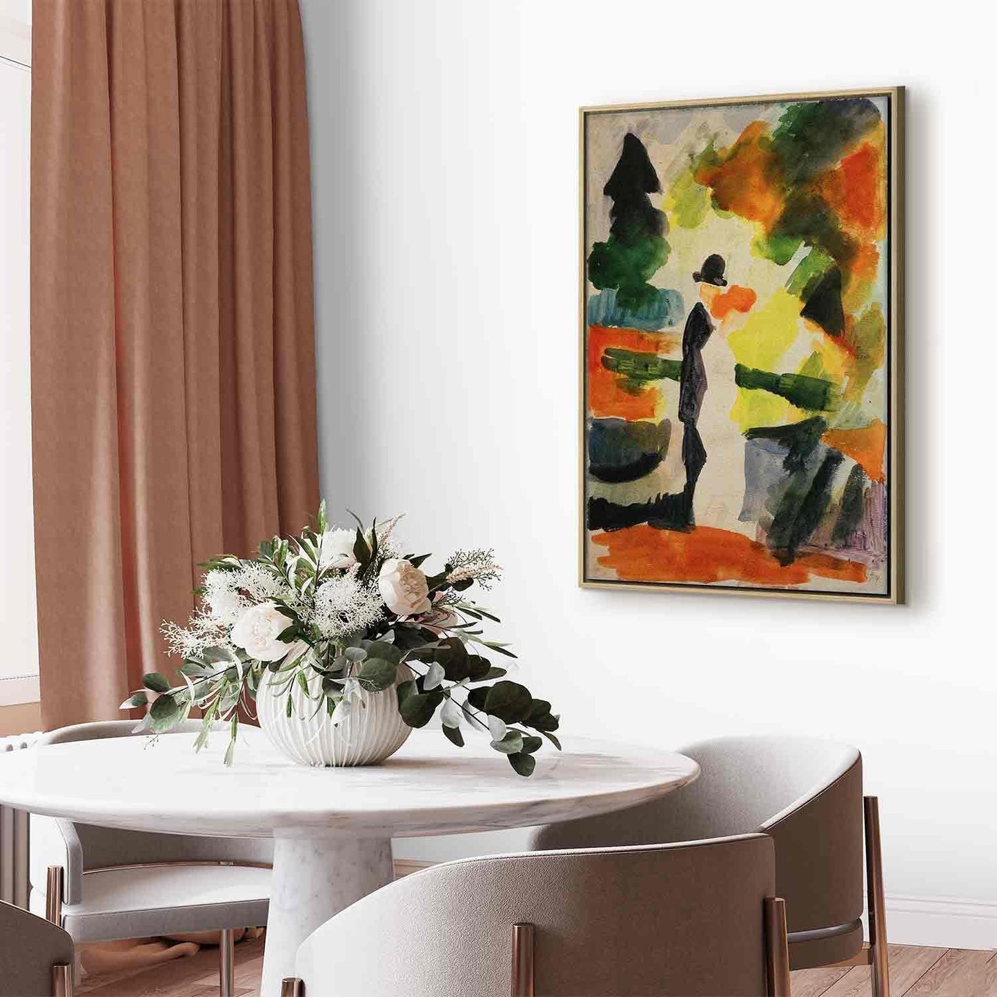 Leinwandbild - August Macke – Paar im Park