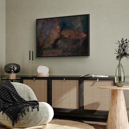 Leinwandbild - Copper Leaves (1 Part) Wide