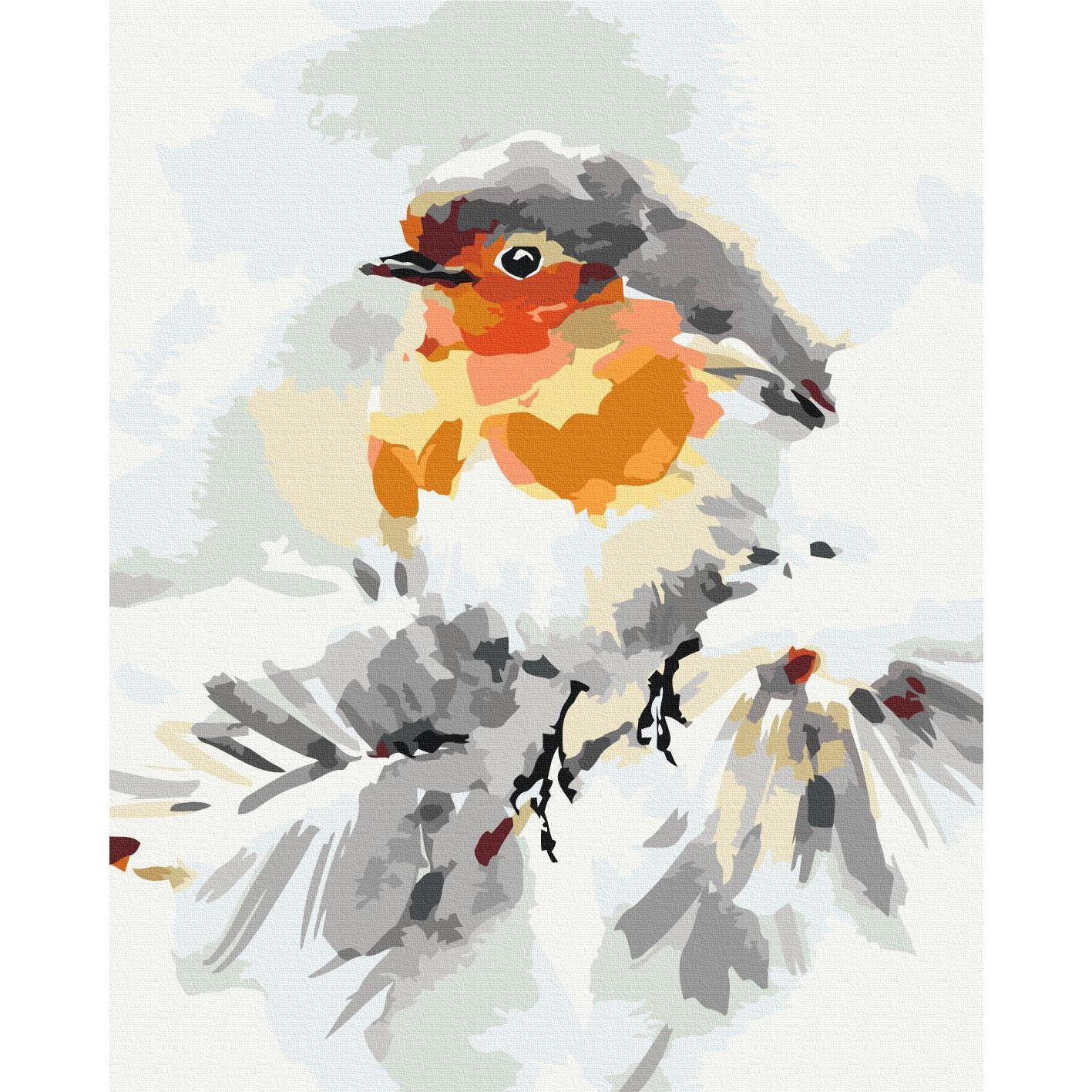 Malen nach Zahlen - Bird on the Christmas Tree