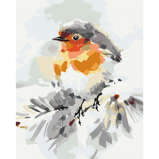 Malen nach Zahlen - Bird on the Christmas Tree