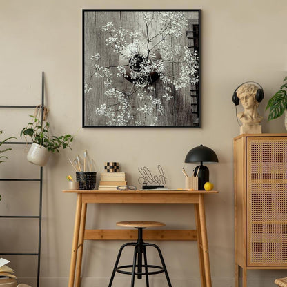 Leinwandbild - Dried Flowers (1 Part) Square