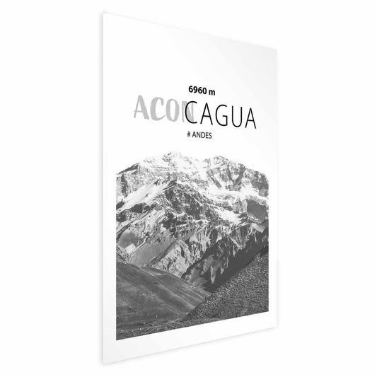 Poster - The majestic peak of Aconcagua mountain crown mountain landscape