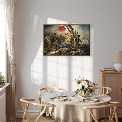 Leinwandbild - Eugène Delacroix – Liberty Leading the People
